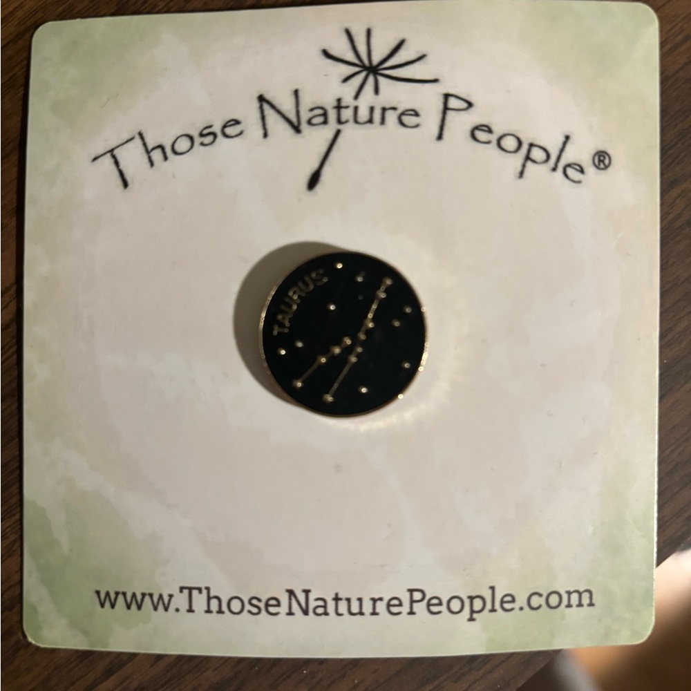 Taurus zodiac enamel pin